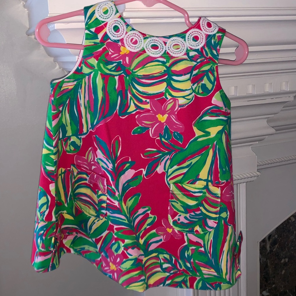 Baby girl Lilly Pulitzer shift dress 12/18m NWT